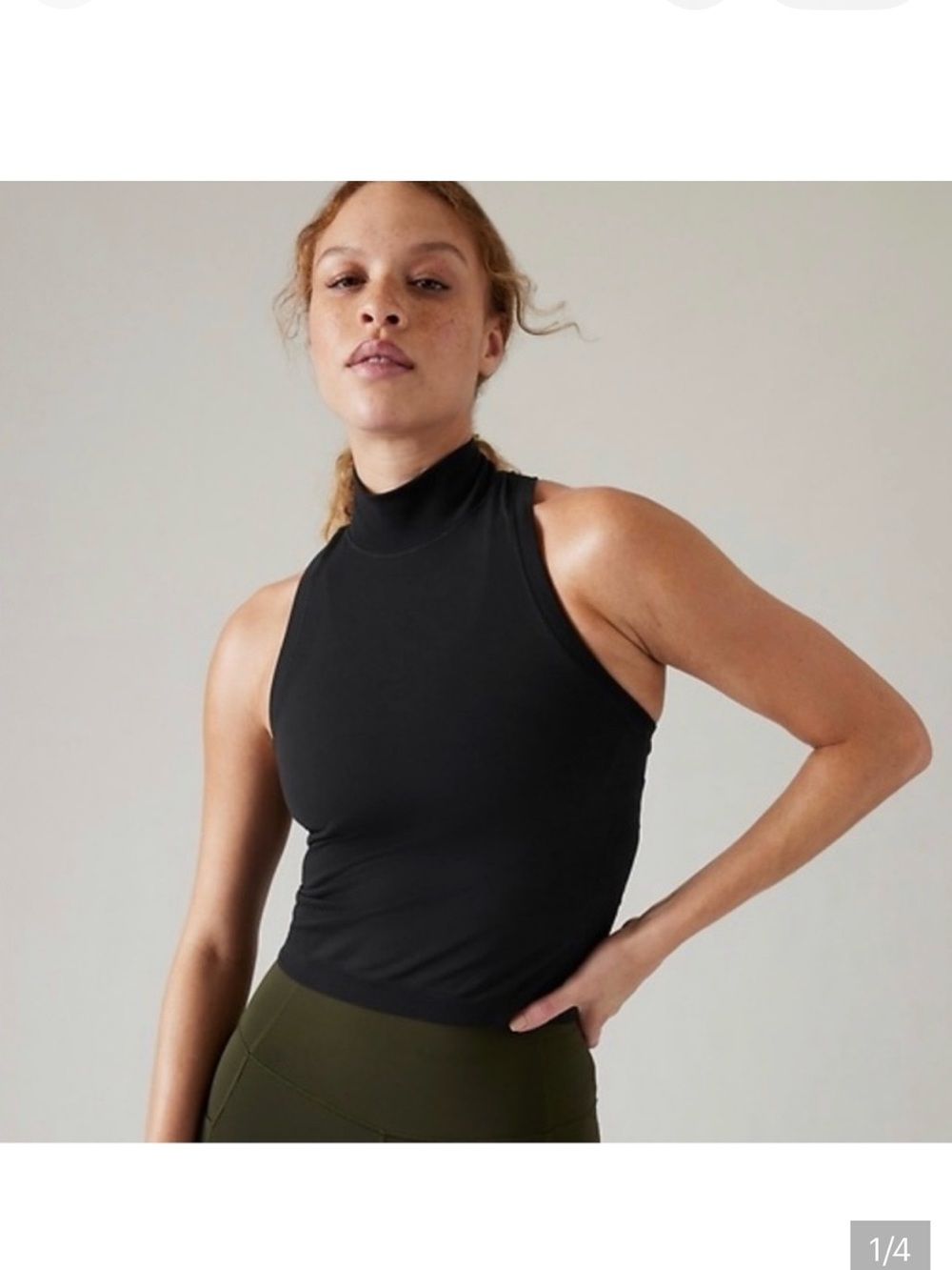 Athleta Momentum Seamless Sport Length Mock Tank